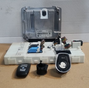 BMW F30 N47 F31 320D X3 F25 ENGINE CONTROL UNIT ECU SET DDE BASIC - 8574094