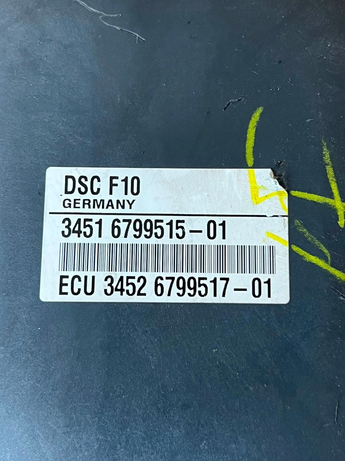 2011-2012 BMW 5-Series F07, F10, and F11 528i ABS Control Module 6799515 OEM