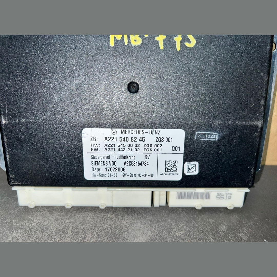 07-13 MERCEDES W221 S-CLASS AIR SUSPENSION CONTROL UNIT MODULE A221 5408245 OEM