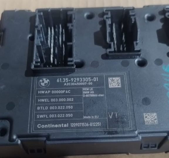 BMW F20 F21 F30 F31 REAR ELECTRONIC MODULE FUSE BOX CONTROL UNIT V1 REM -9293305