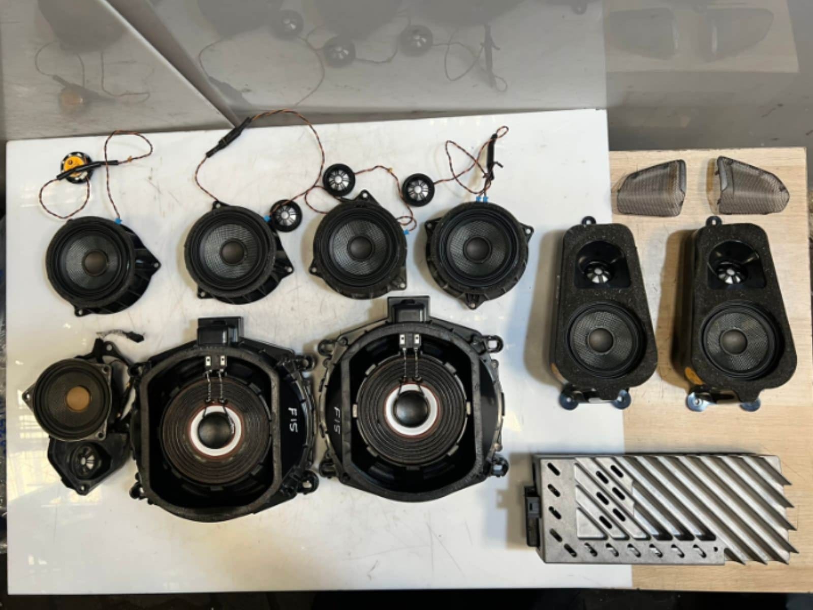 BMW X5 F15 F85 COMPLETE HARMAN KARDON SPEAKER Audio Amplifier SET KIT 9393182