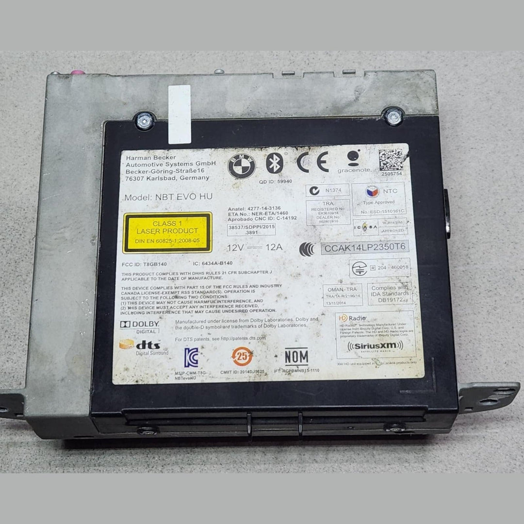 2018 BMW X5 X5 F15 and 3 Series 4 Radio Navigation Head Unit Module 8708268 OEM