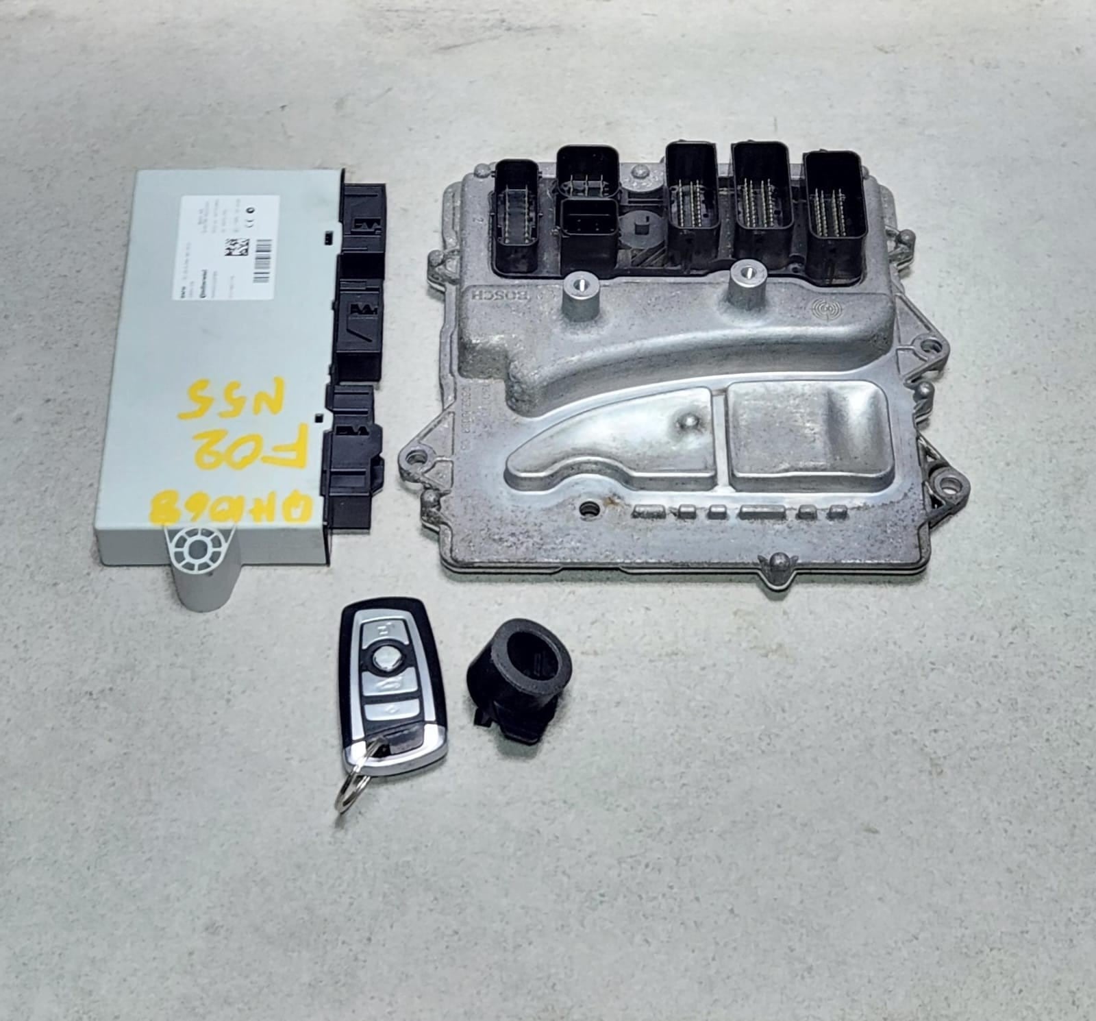 7644134 BMW F02 740LI N55 Engine Control Module ECU SET 2012-2015