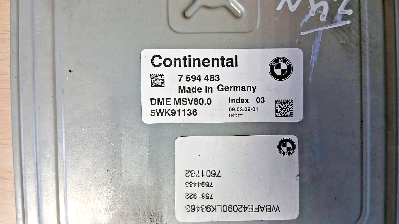BMW E70 N52 DME MSV80.0 ECU Engine Control Unit Kit 5WK91136 OEM 7594483