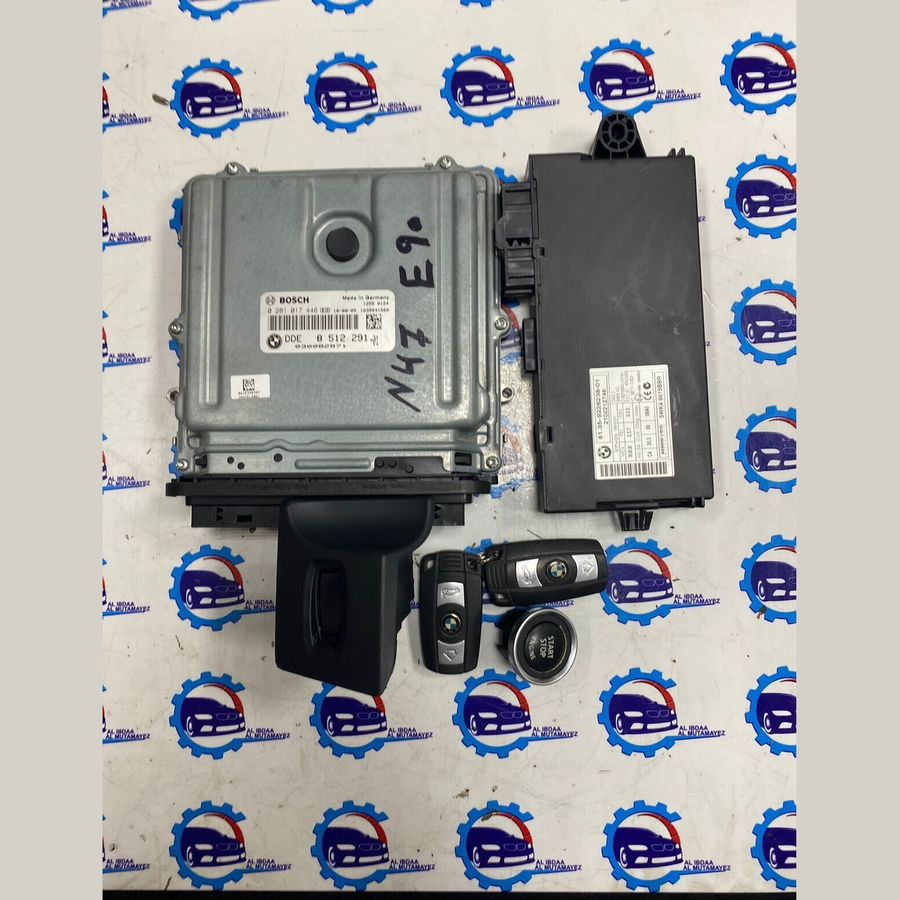 BMW  E90 N47 ENGINE CONTROL UNIT ECU KIT DDE 8512291