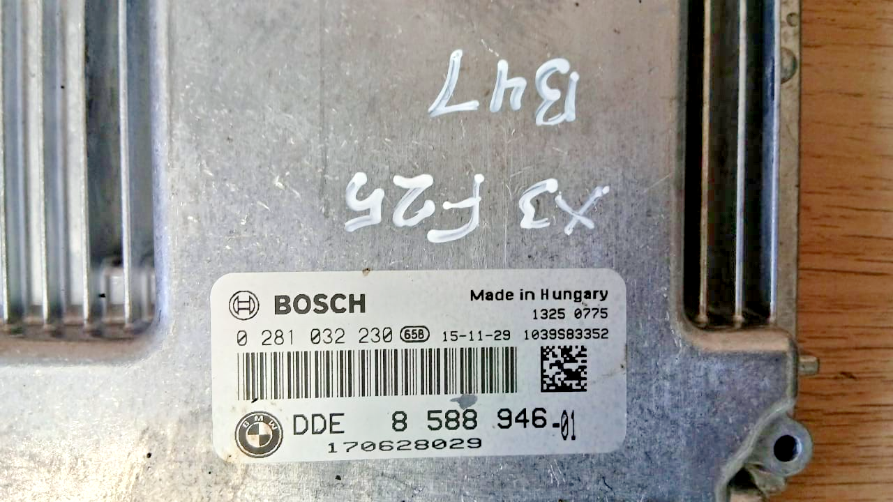 BMW CAS4 X3 F25 20d B47 ECU Engine Control Unit Kit with Key DDE 8588946
