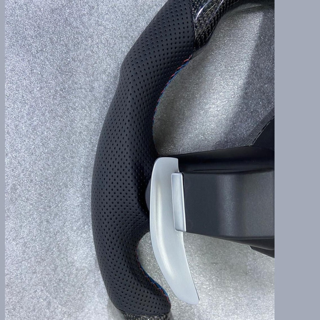 OEM BMW Carbon Fiber Steering Wheel F30 F32 Series MSport With Paddle Shifts LED