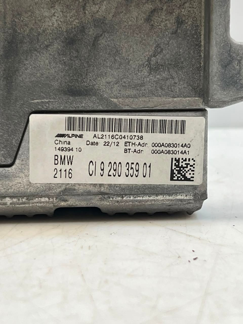 2013 BMW 740i 7 Series F01 F02 NAVIGATION Head Unit BLUTOOTH 9290359 OEM