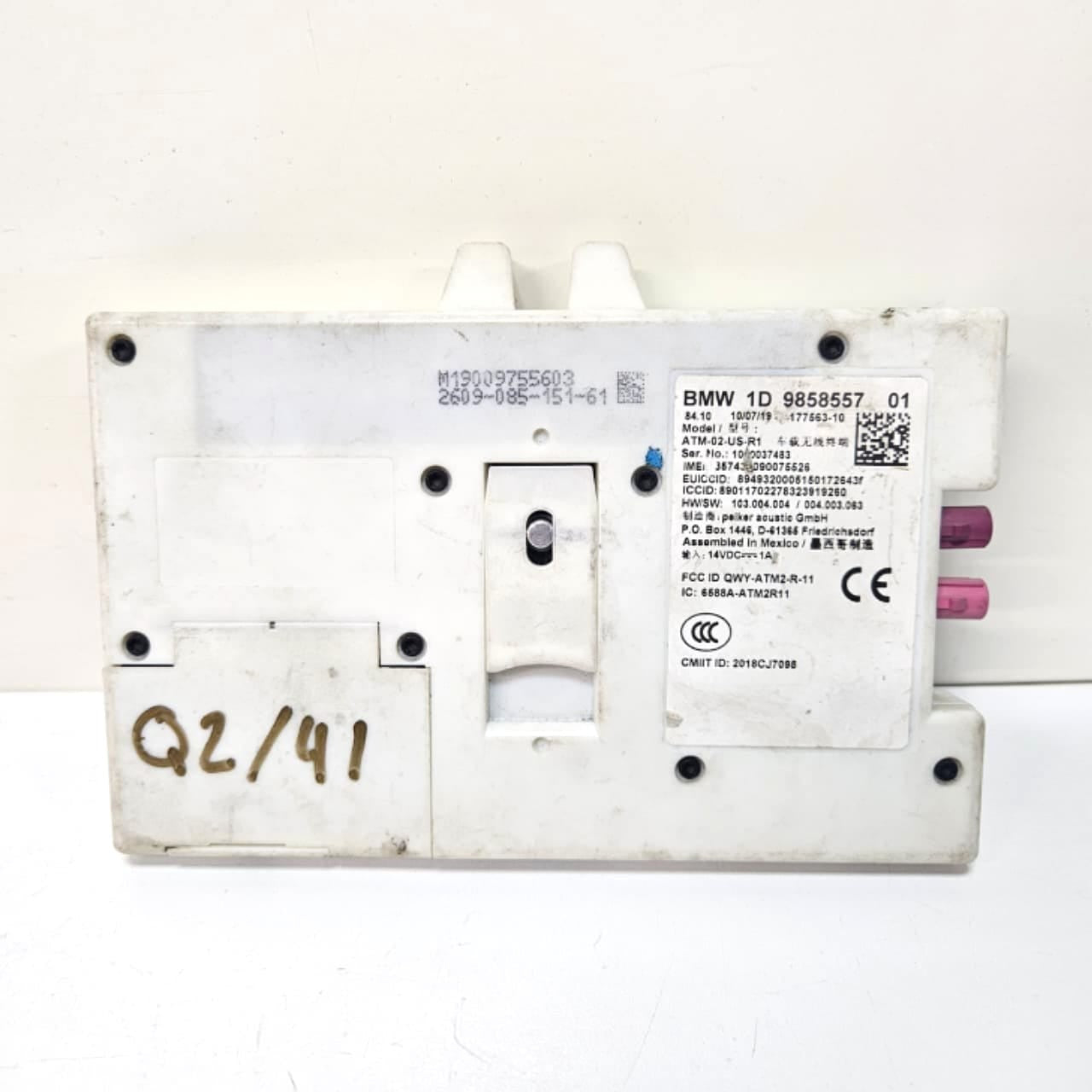 2019-2023 BMW X3 G01 Telematics Communication Control Module 9858557