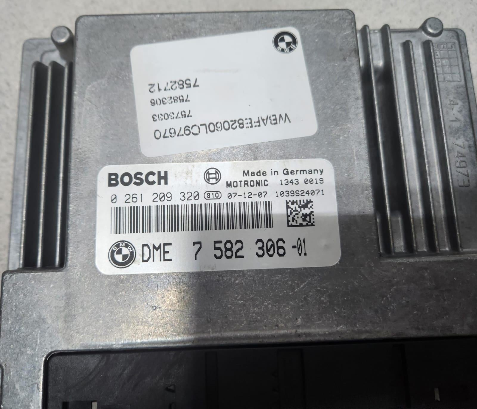 2006-2009 BMW X5 4.8I Engine Control Unit 7582306 N62N ECU SET RHD