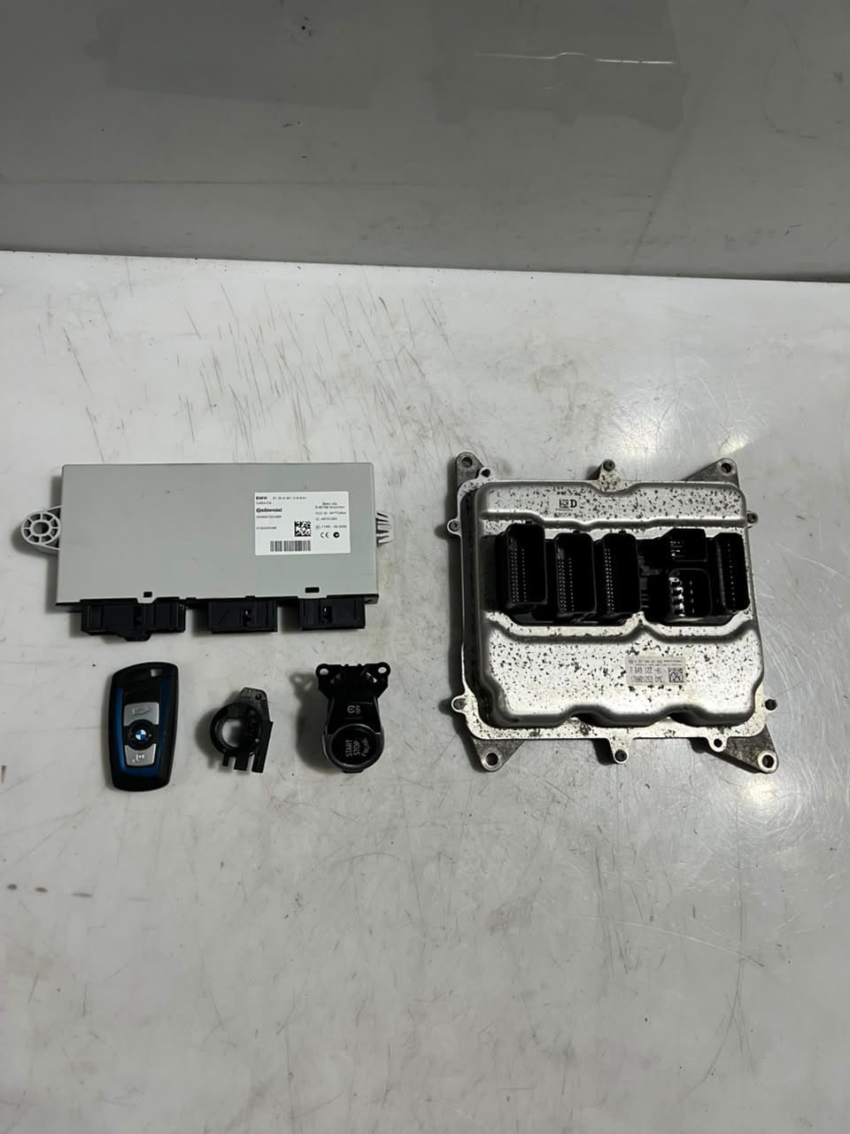 BMW X3 20iX F25 2011-17 N20 ENGINE CONTROL UNIT ECU KIT DME+CAS4+1KEY 7649122