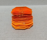 Load image into Gallery viewer, ACRYLIC TAG WITH METAL EYELET – THIN PLASTIC LABEL - IND/CRAFT ID TAG ORANGE