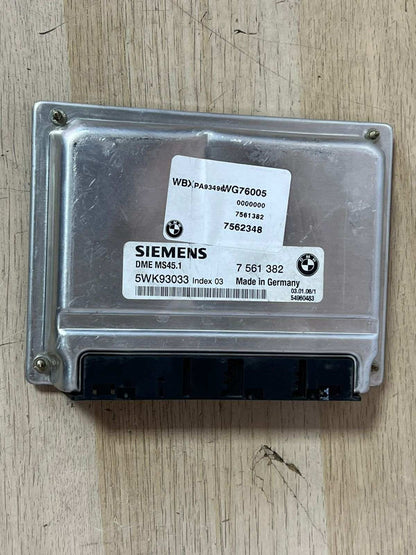 2004-2006 BMW X3 E83 M54 Engine Control Unit 7561382 MS45.1 DME