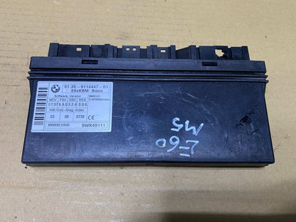 2007 BMW 550i Body Control Module 9114447 5 Series E60 and 6 Series E63