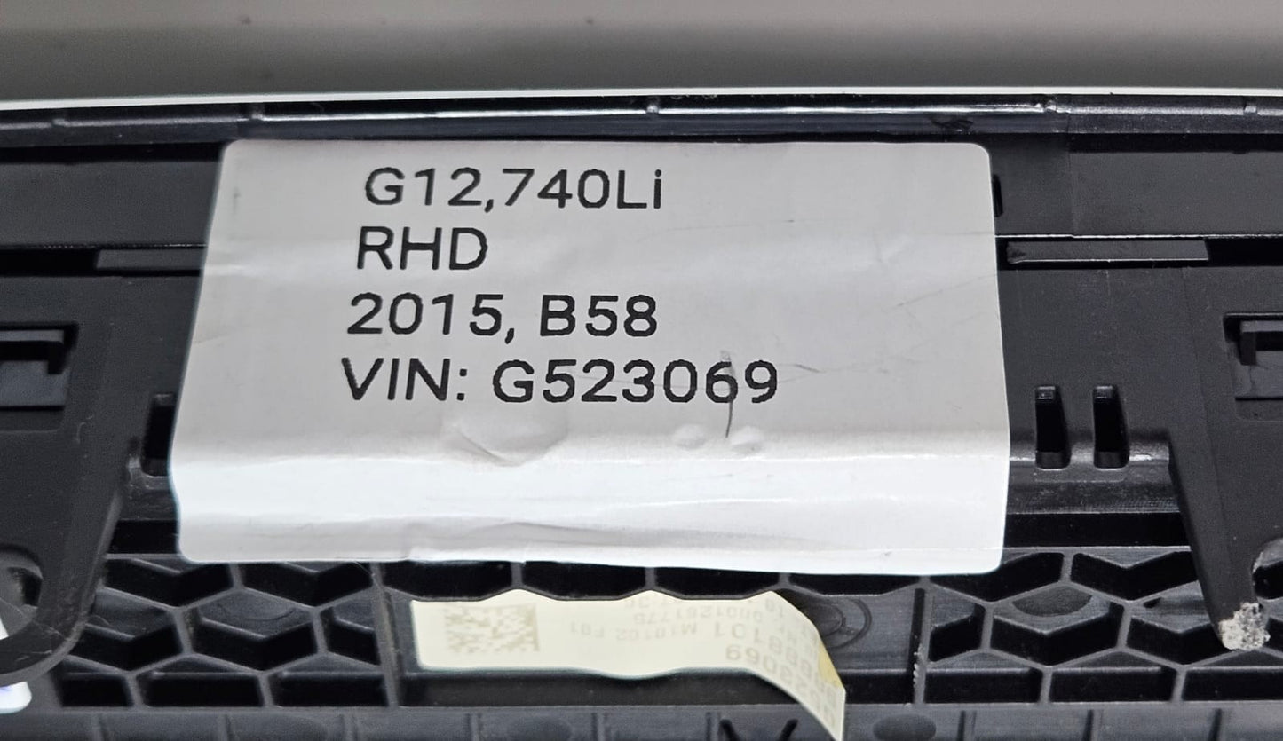 6822775-2016-2019 BMW G11 G12 740i 740Li A/C Climate Radio Control Panel OEM