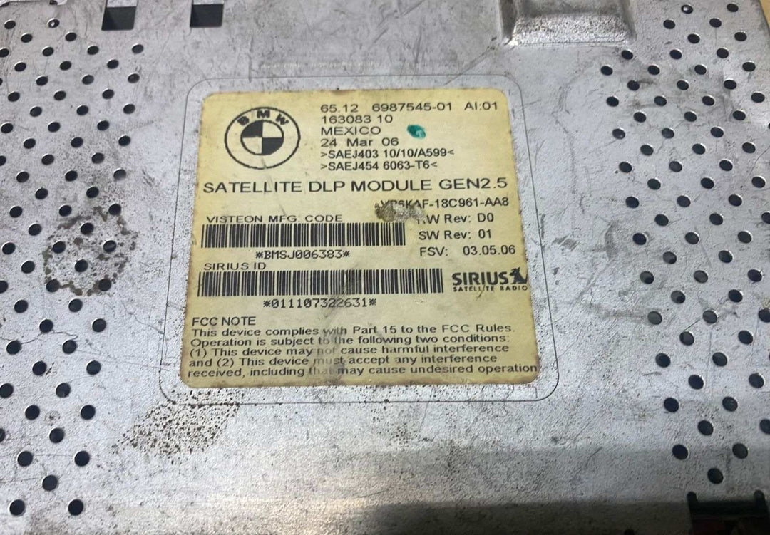 2006-2007 BMW 525i 530i Satellite Radio Receiver Module 6987545