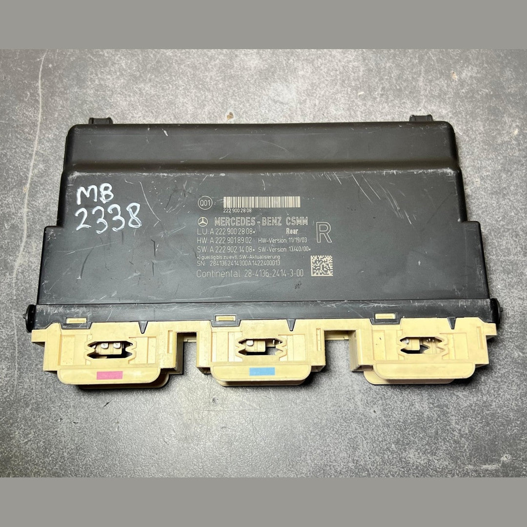14-18 Mercedes W222 S-Class AMG Rear Right Seat Control Module A222 9002808 OEM