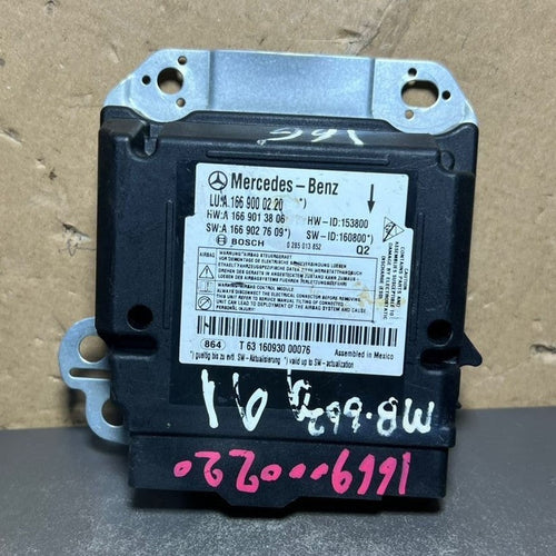 13-16 Mercedes GLE W166 SRS Safety Restraint Control Module A166 9000220 OEM