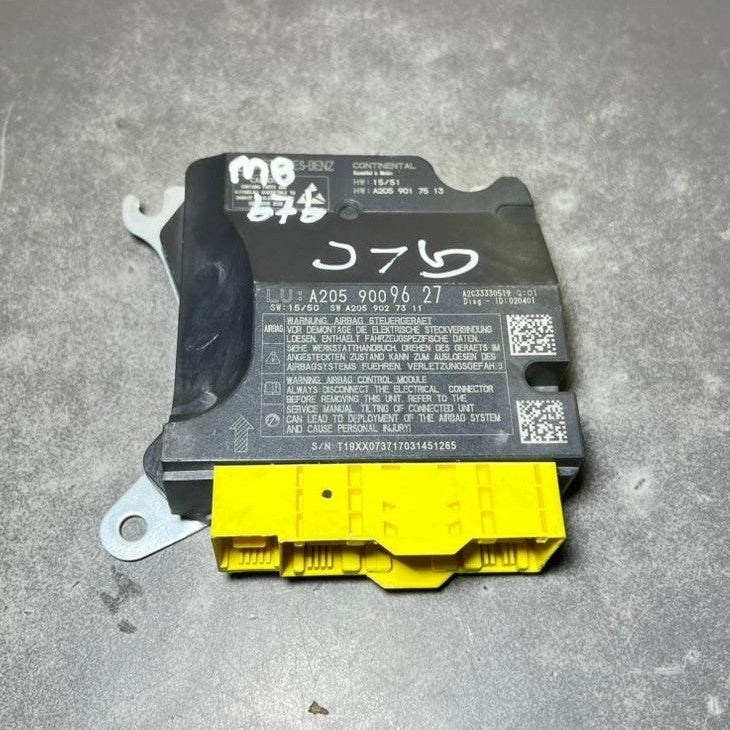 14-18 Mercedes W205 GLC SRS Safety Restraint Control Module A205 9009627 OEM