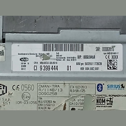 BMW F01 F10 F11 F20 F30 F31 F32 F45 F48 F07 F56 CD HEAD UNIT NAVIGATION 9399444