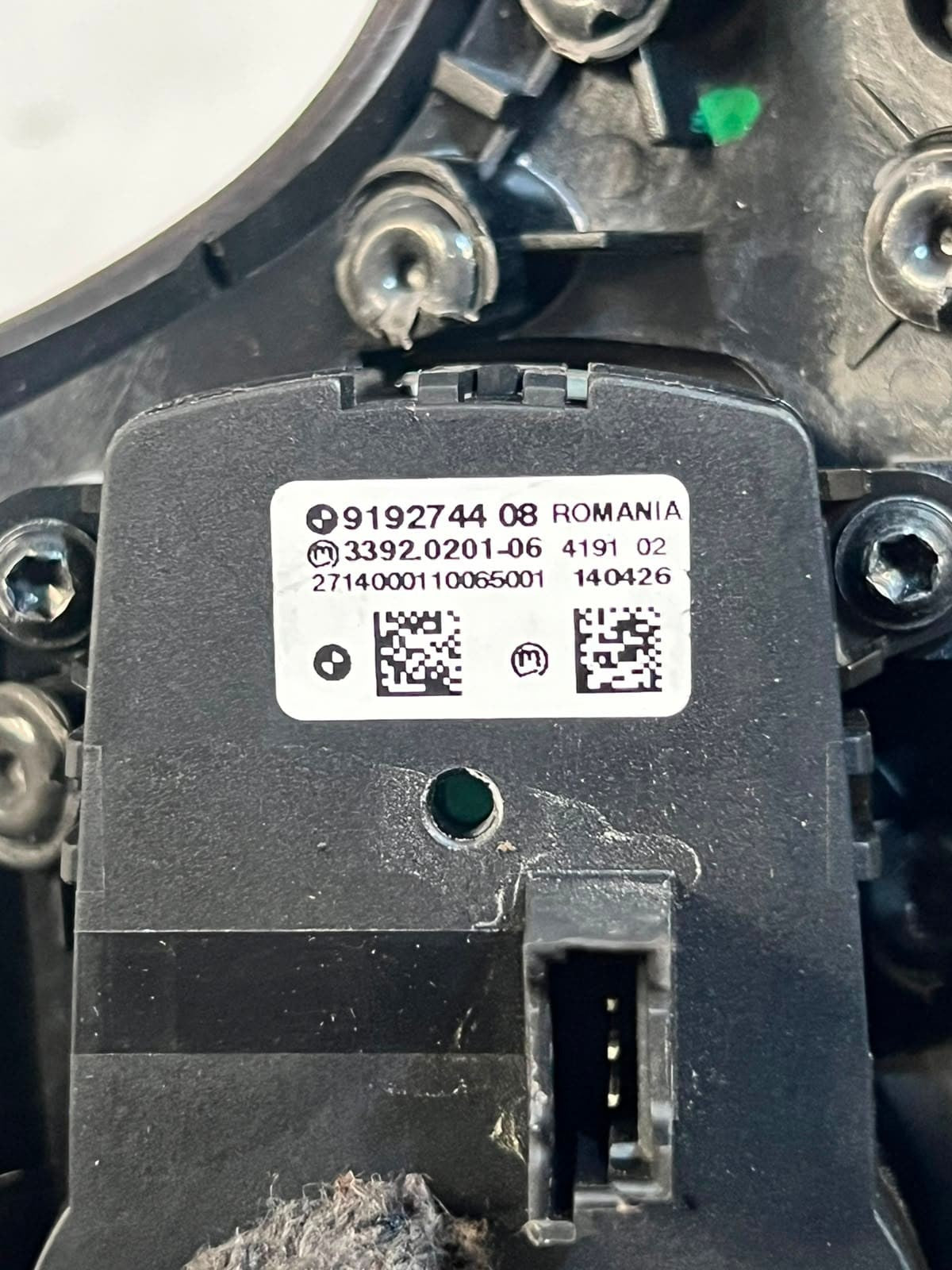 2013-2016 BMW X3 F25, 5 Series F10 GT F07 Headlight Switch 9192744 OEM