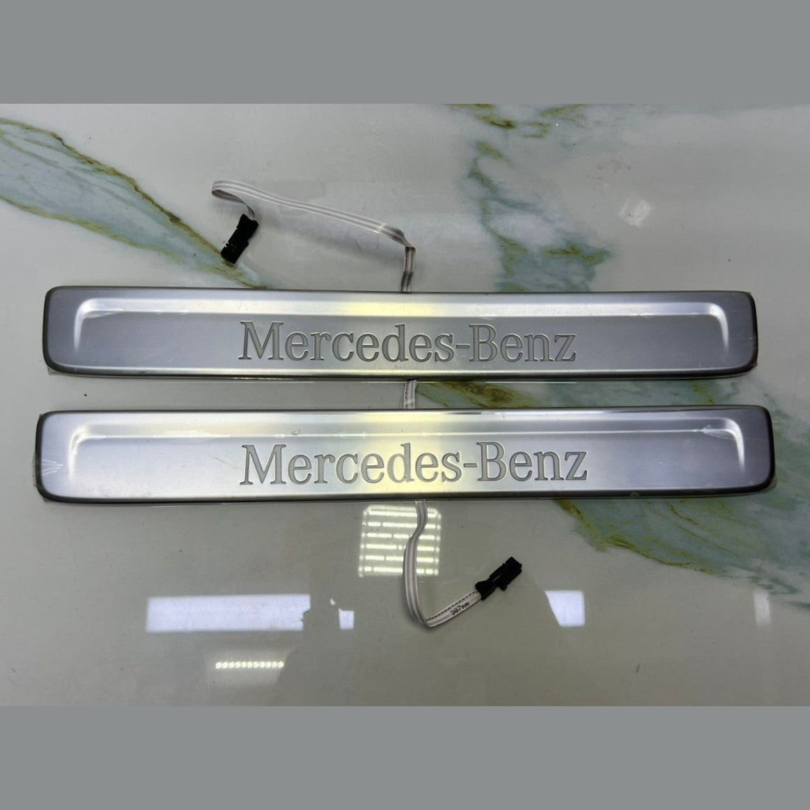 Mercedes W206 C-Class Front Entrance Trim Seal Strip Plate Cover Set A2066801801