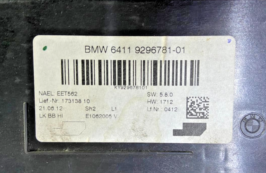 OEM BMW F30 F32 HVAC HEATER AC AUTOMATIC CLIMATE CONTROL MODULE 9296781