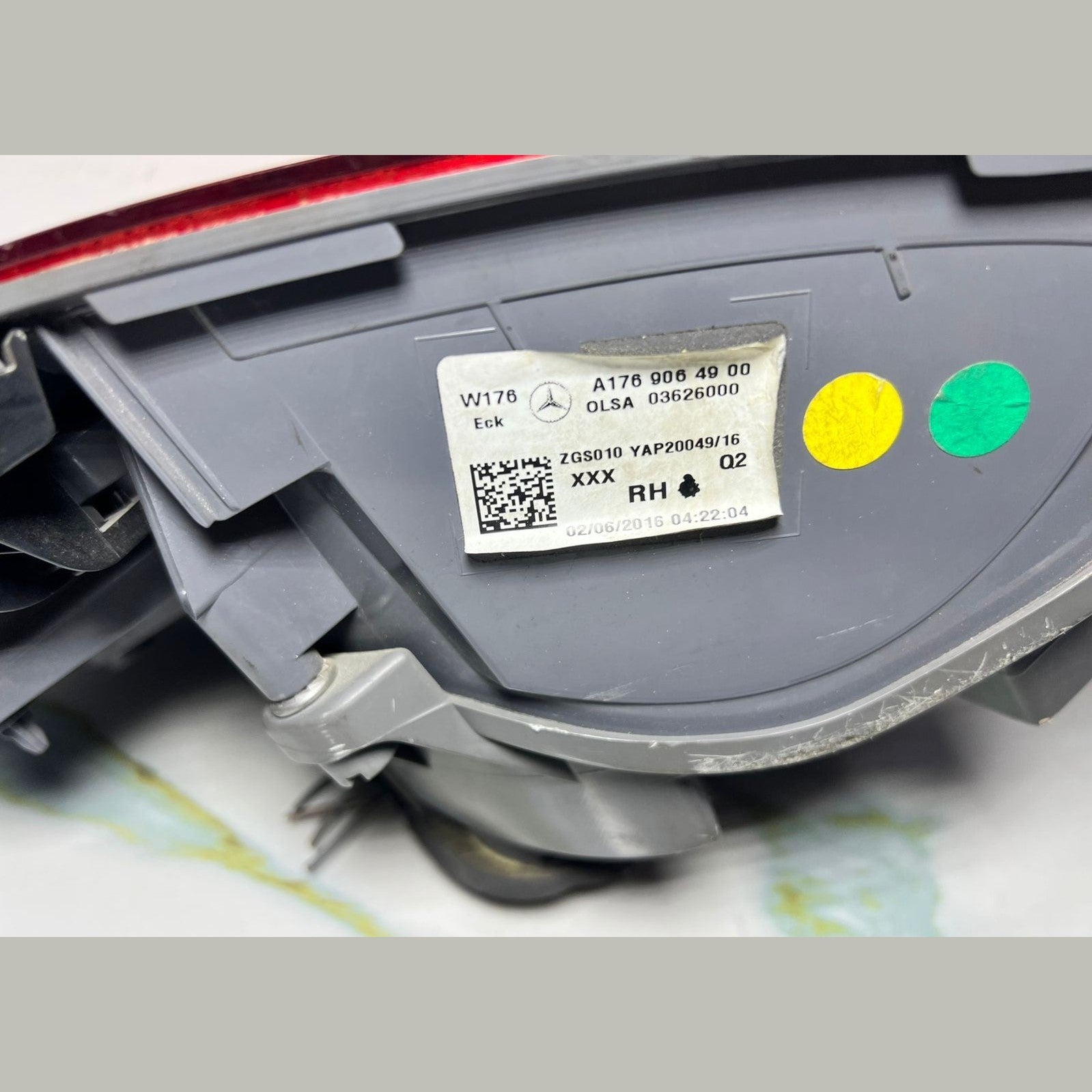 Mercedes W176 A-Class Rear Right Side Tail Light Brake Stop Lamp A176 9064900