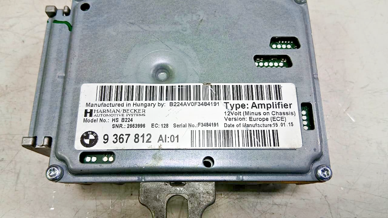 BMW Active Sound Design Module  F20 F21 F30 Harman Becker Control Unit 9367812