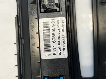 BMW 5 Series E60 E61 N62N Climate Control Unit Chrome Auto 6988504 OEM