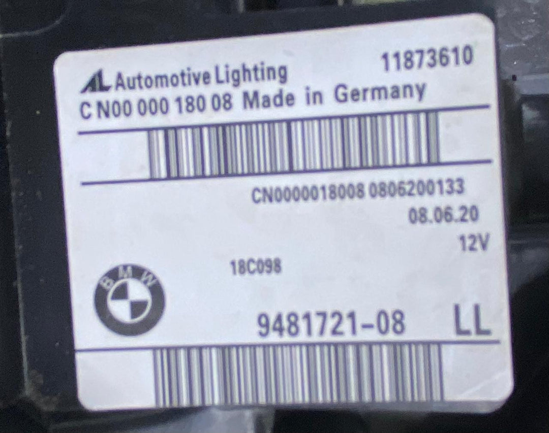 OEM BMW 3 Series G20 G21 RIGHT Side LED Headlight LHD ECE 9481721 No module
