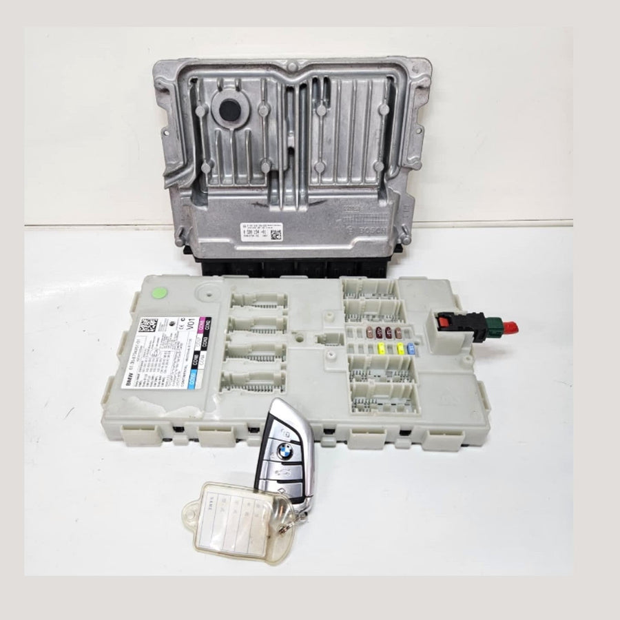 8598154-BMW 5 Series G30 530D B47 Engine Control Unit DDE Key Set ECU SET RHD
