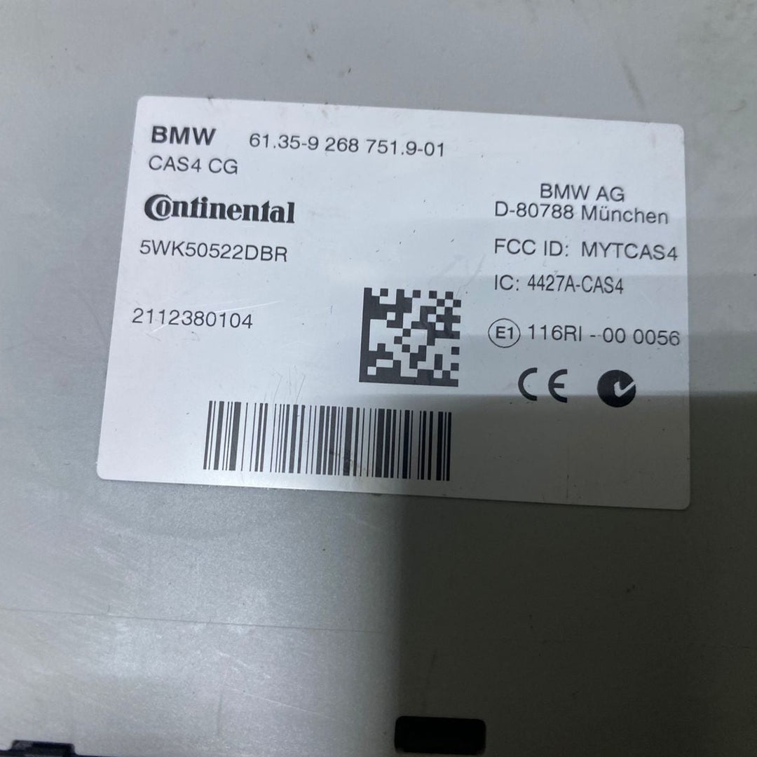 2009-2016 BMW 528i Antitheft Body Control 9268751 F10, F11, F12, F01, F25, F26 5