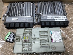 BMW G12 N63B44C 750LI 2018 ENGINE CONTROL UNIT ECU COMPLETE SET + KEY - 8678936