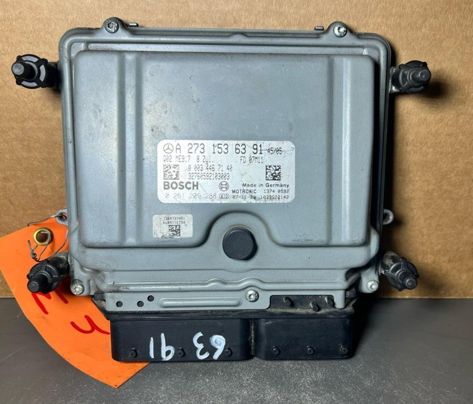 07-12 Mercedes W164 GL ML GLE ECU Engine Control Module Unit A273 1536391 OEM