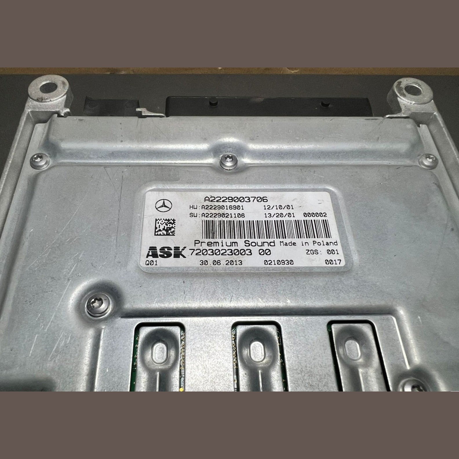 15-20 Mercedes W222 Burmester ASK Sound Amplifier Assembly A222 9003706 OEM
