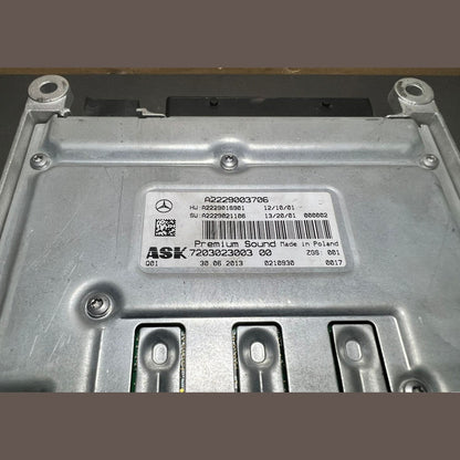 15-20 Mercedes W222 Burmester ASK Sound Amplifier Assembly A222 9003706 OEM