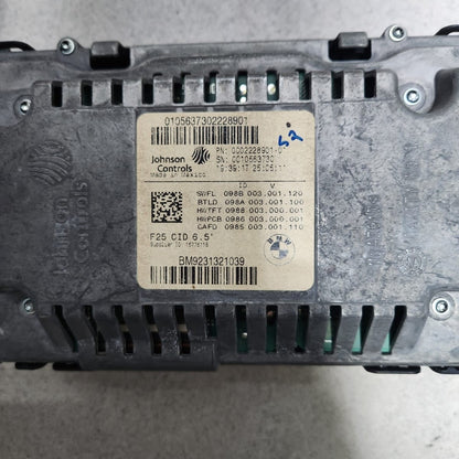 2012-2017 BMW X3 Central Information Display 9231321 X3 F25 and X4 F26