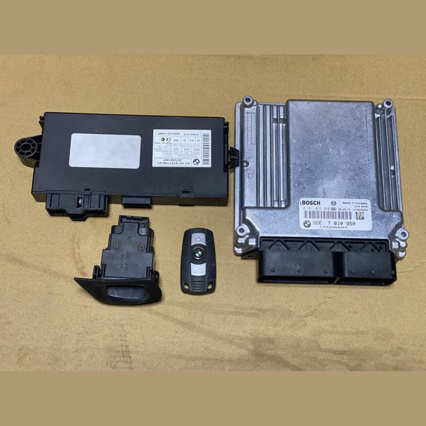 2007-2013 BMW X5 E70 DIESEL Engine Ecu SET 7810950  E70 X5 3.0D