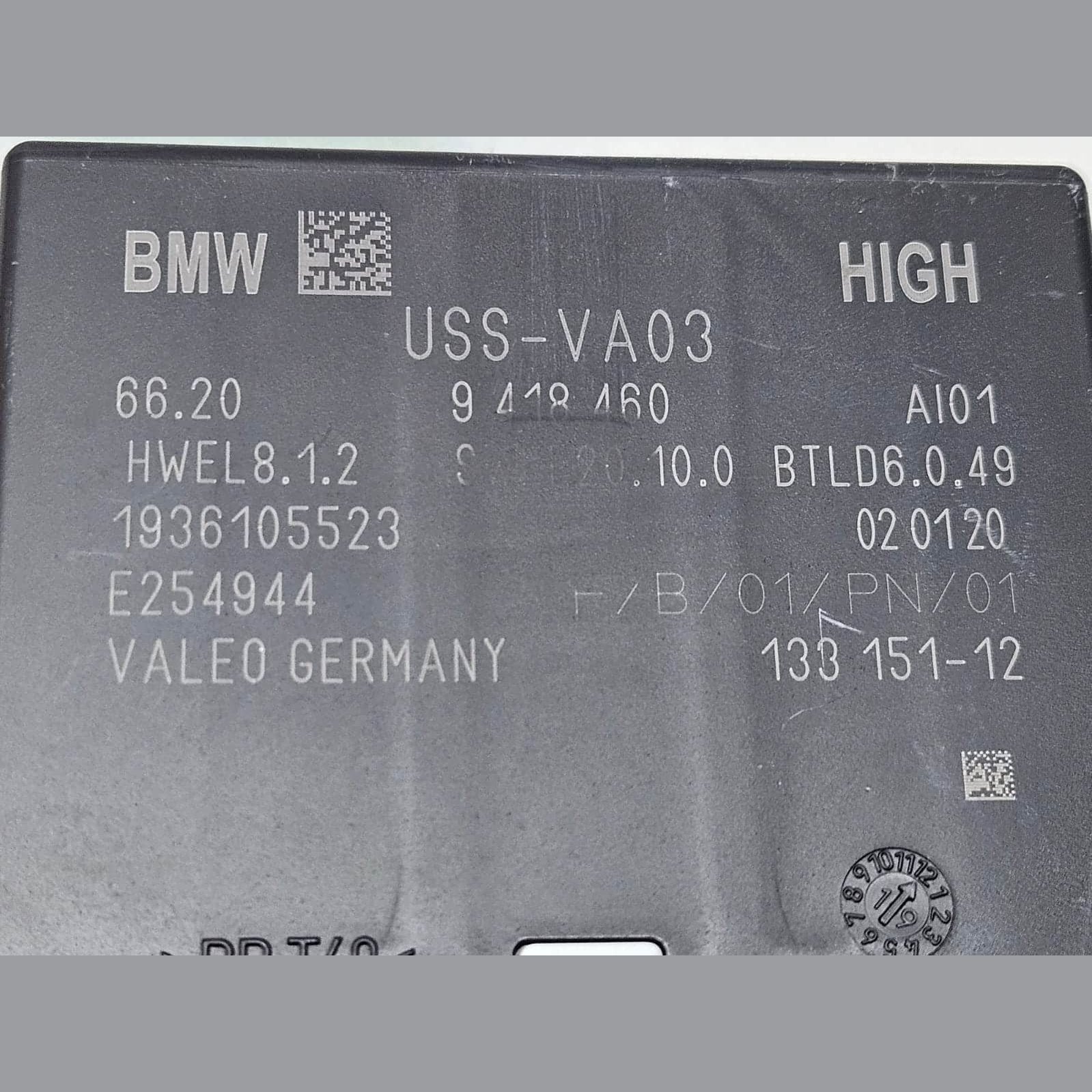 2018-2021 BMW X3 G01  Parking Sensor Control Module 9418460 OEM