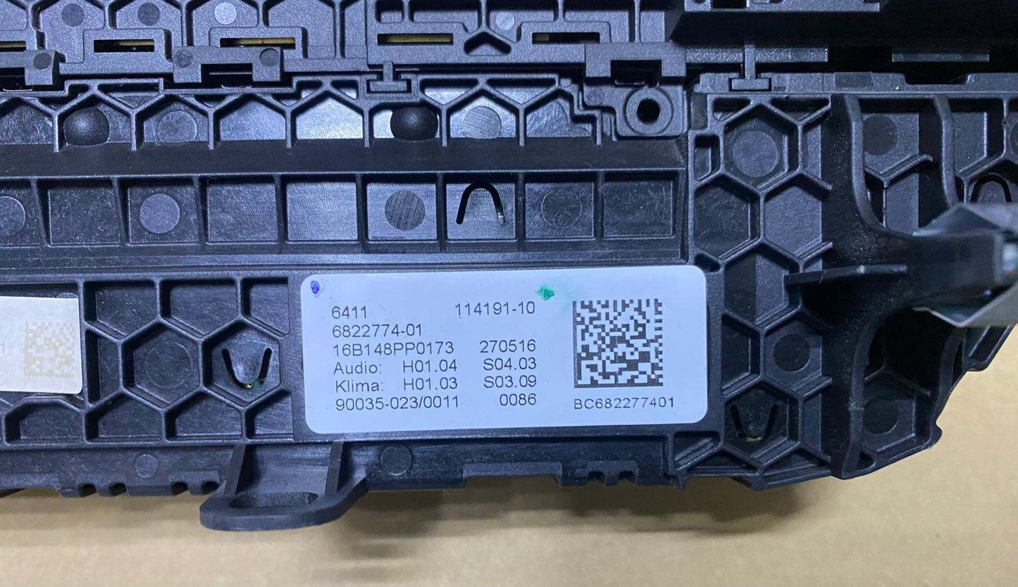 BMW Air Conditioning Control Panel 6822774 7 Series G11 G12 models AC SWITCHES