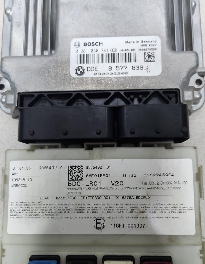 2010-2017 BMW X3 F25 30d xDrive F32 F33 430d Engine Control Unit 8577839 ECU SET