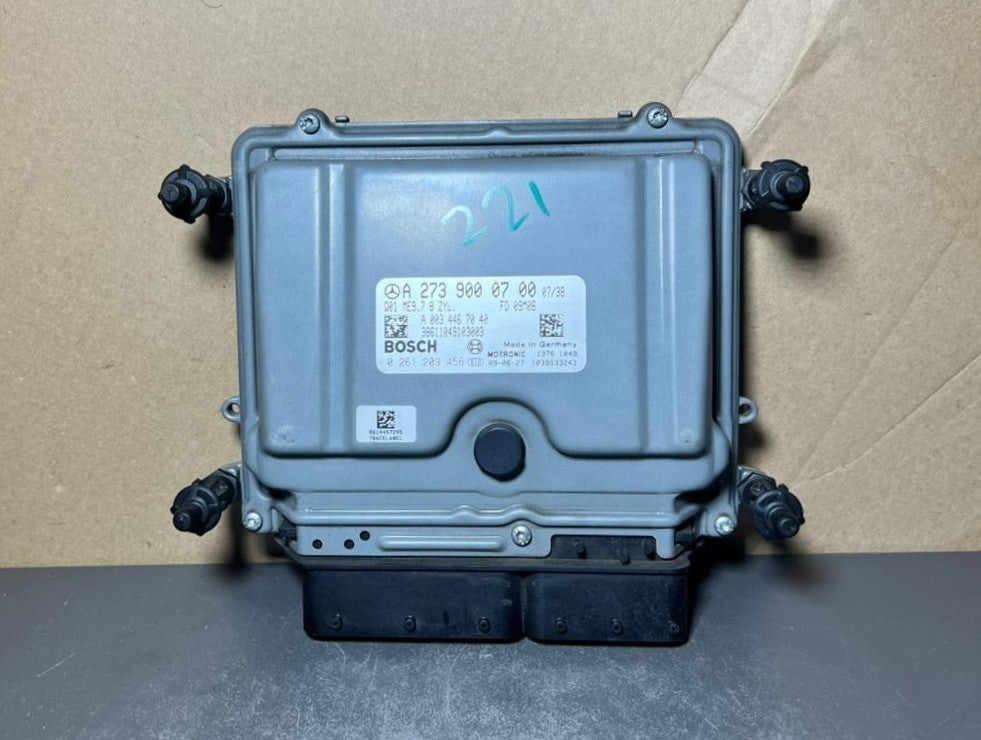 07-12 Mercedes W221 S-Class Engine Control Module Unit ECM ECU A273 9000700 OEM