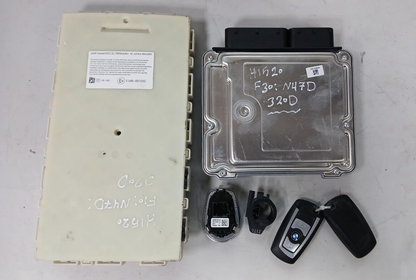 BMW 320d N47N F30 2013 ENGINE CONTROL ECU KIT 8573259