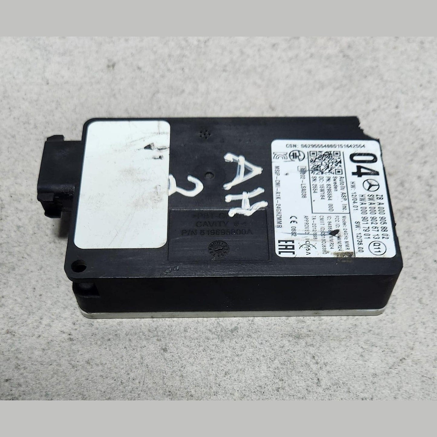 2014 Mercedes-Benz E63 AMG Blind Spot Radar Sensor A0009058802 W166 GLE W212 E63