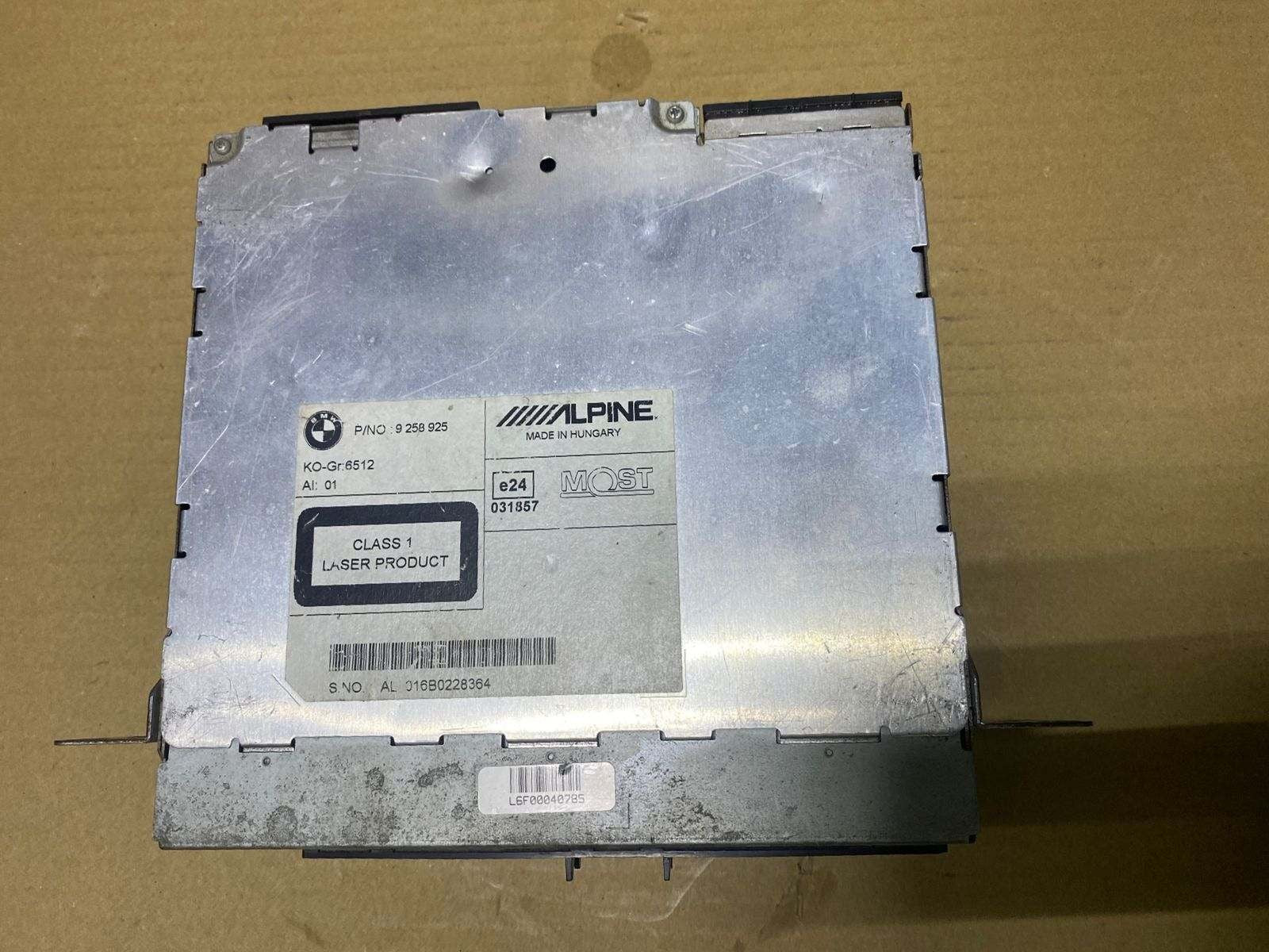 BMW Radio Audio Head Unit 9258925 5 Series F10 F11 radio audio head unit