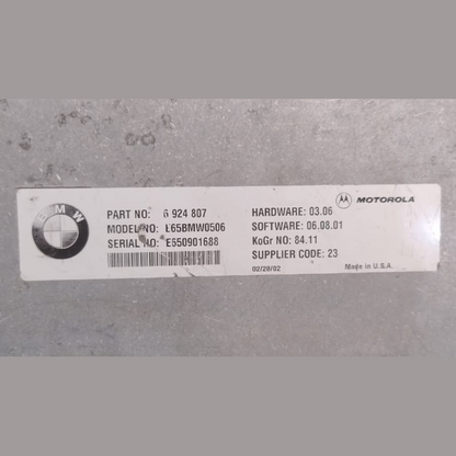 BMW E65 E66 745i 745Li 750Li  TELEPHONE TRANSMITTER RECEIVER - 6924807