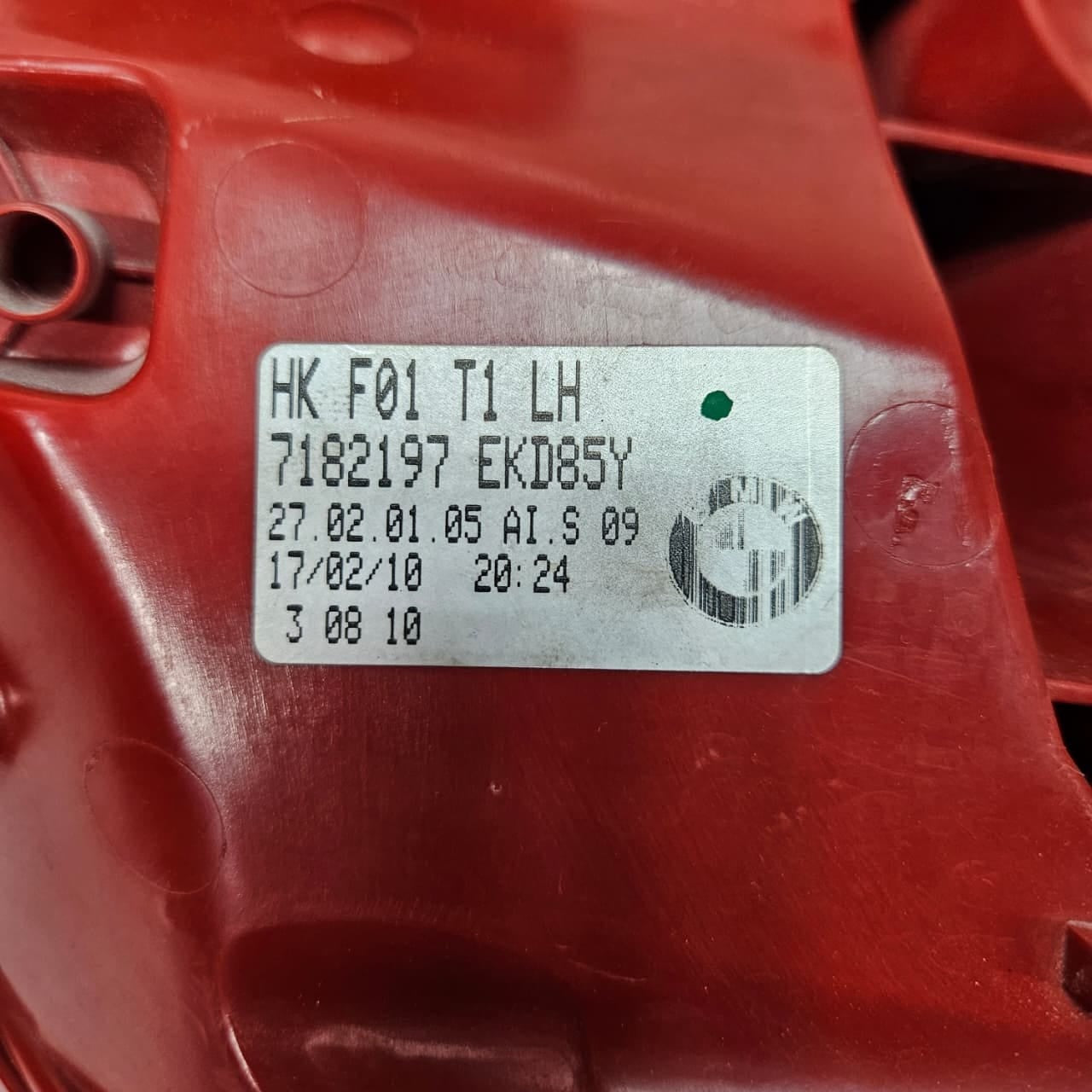 7182197-2010 BMW 7 Series F01 F02 F03 F04 750Li Rear Taillight Left Side OEM