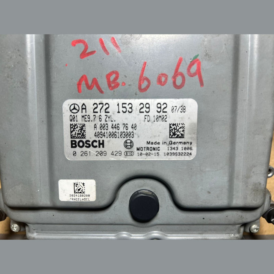 08-10 Mercedes W211 E-Klasse Motorsteuergerät Gerät ECM ECU A272 1532992 OEM