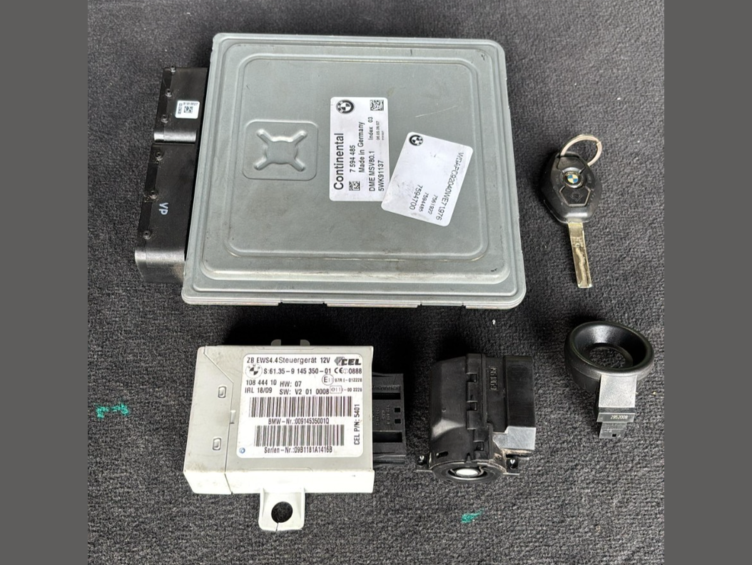BMW E92 328XI AWD N51 MSV80.1 ECU DME CAS KEY UNIT SET OEM 7594485